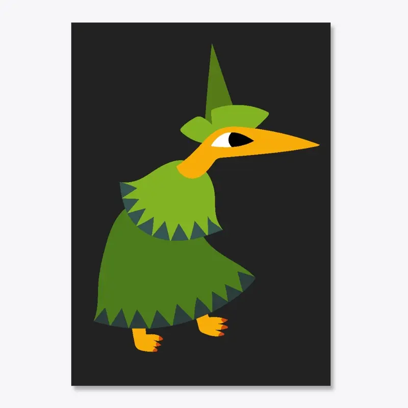 Wizard Beakhead in Green Robes